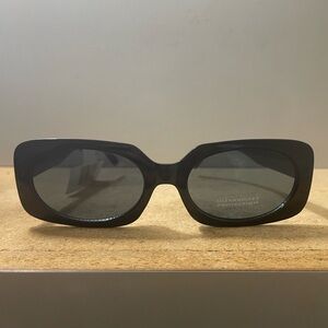 Black square frame sunglasses